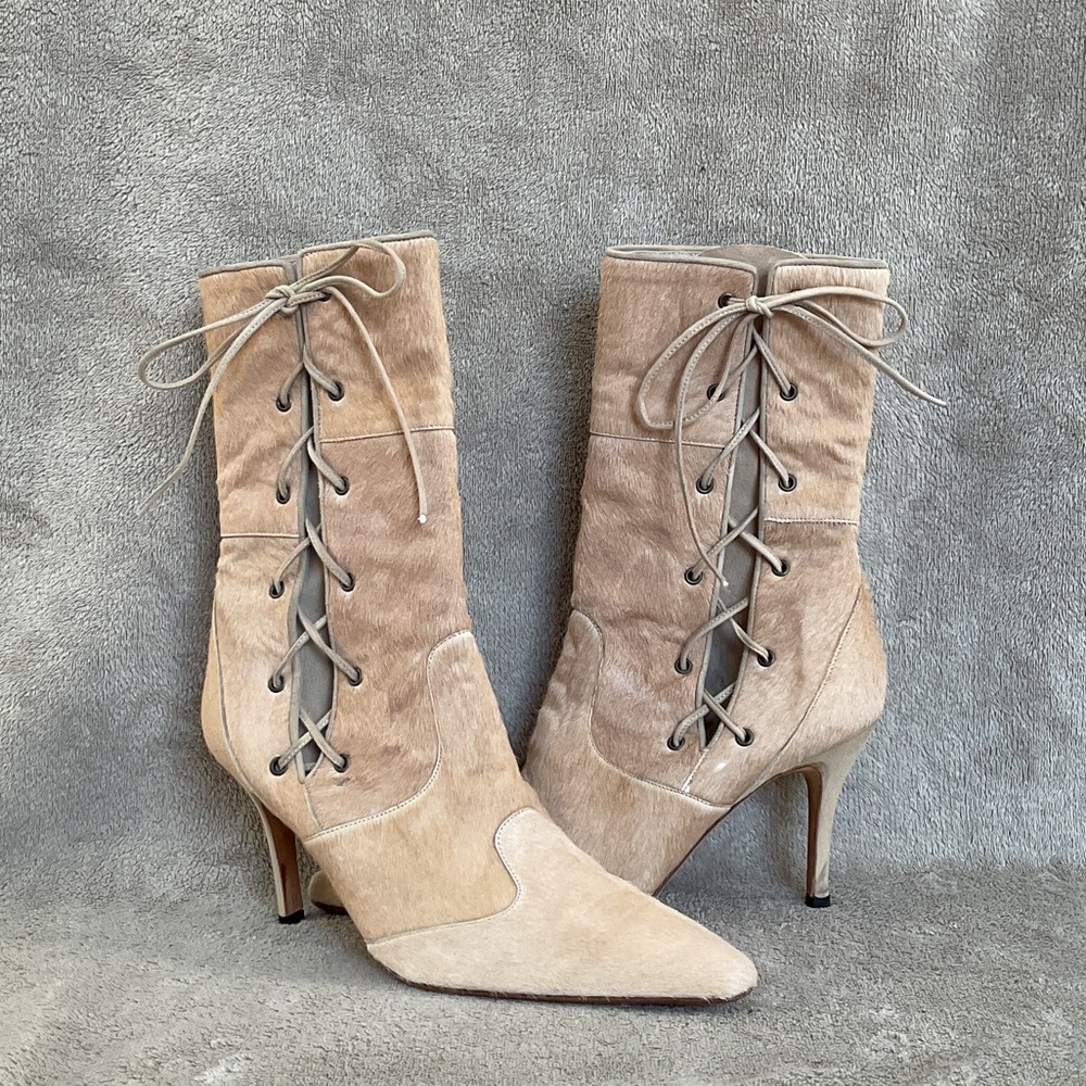 Y2K Tan Vintage Manolo Blahnik